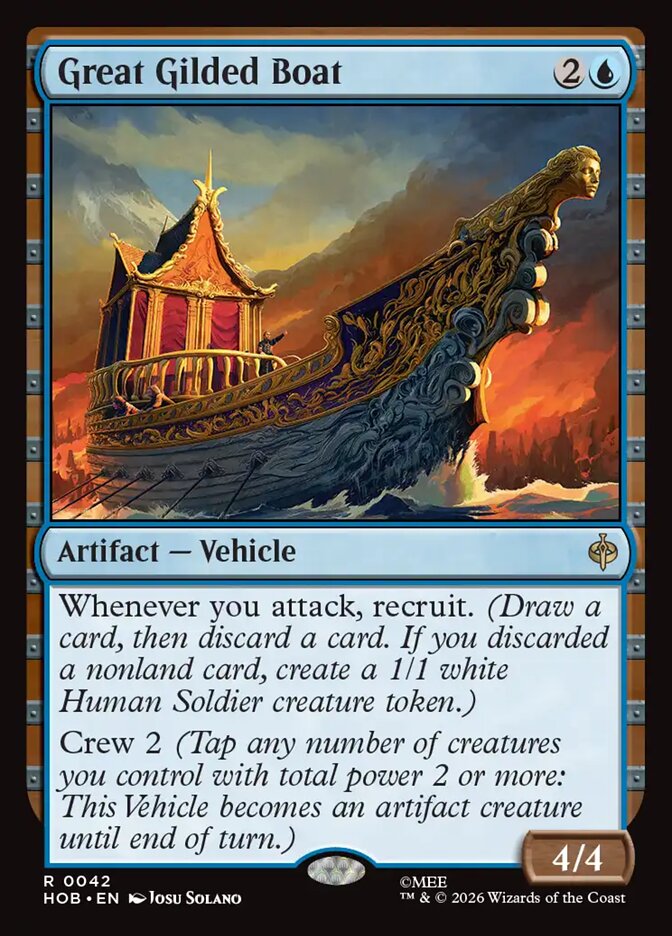 Great Gilded Boat Foil