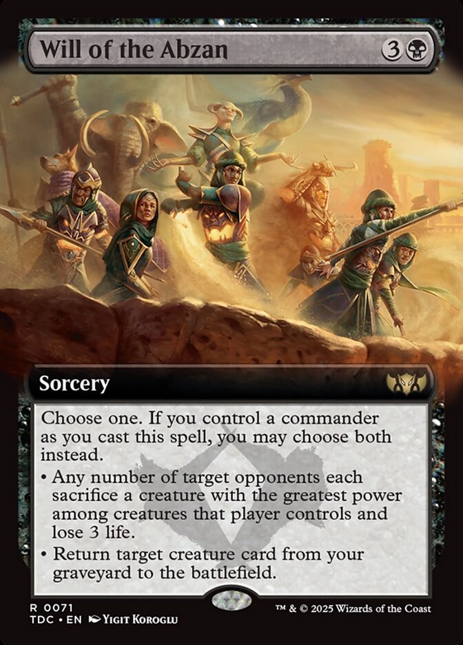 Will of the Abzan Extended