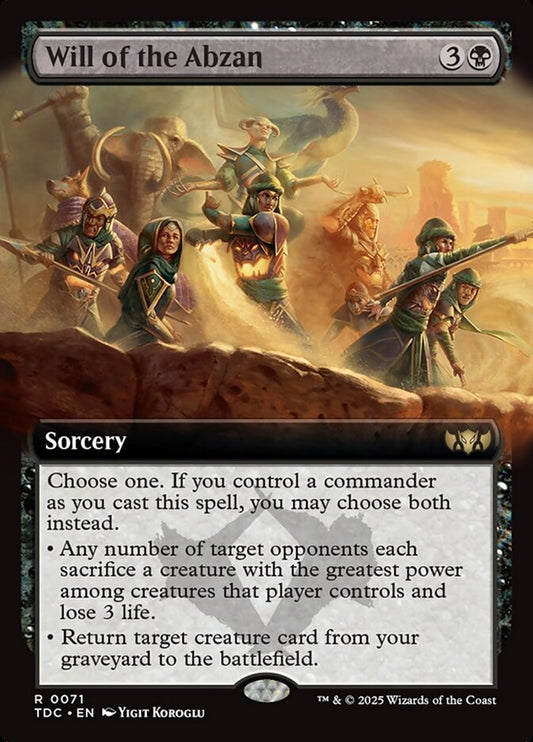 Will of the Abzan Extended