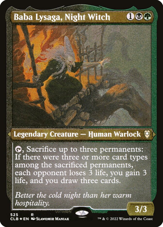 Baba Lysaga, Night Witch Etched Foil