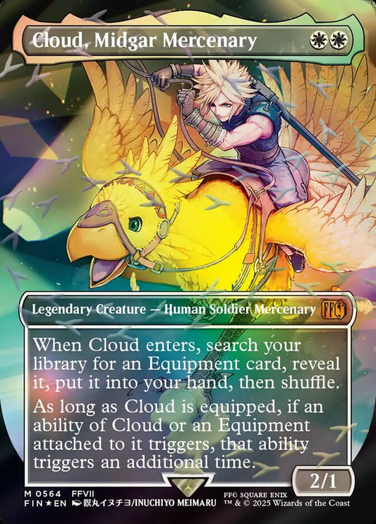 Cloud, Midgar Mercenary Chocobo Track Foil