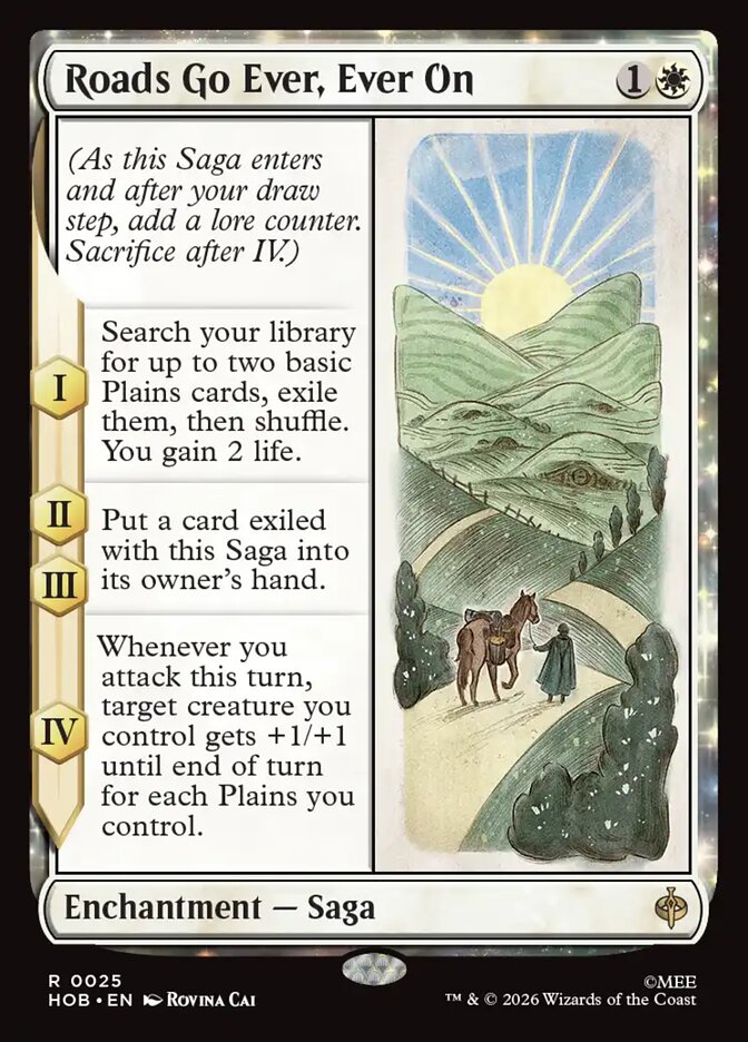 Roads Go Ever, Ever On Foil