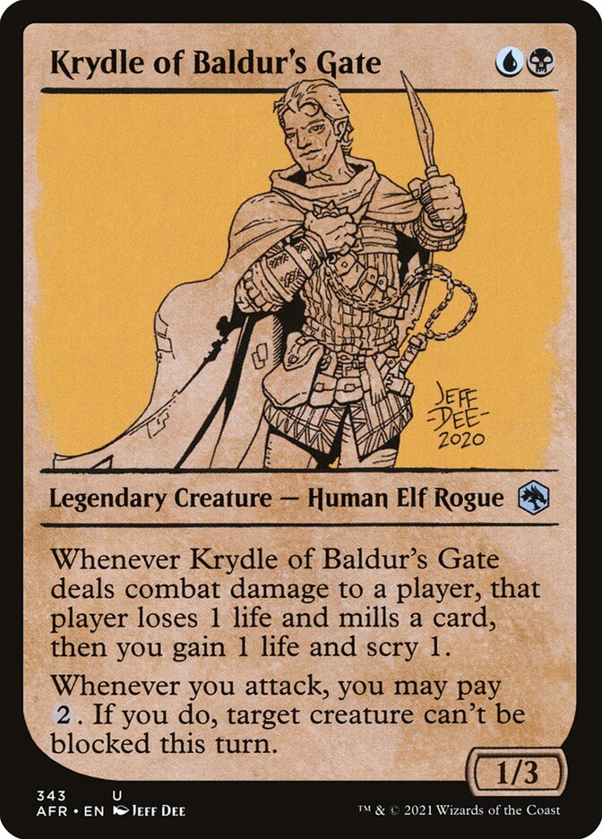 Krydle of Baldur's Gate Showcase Foil