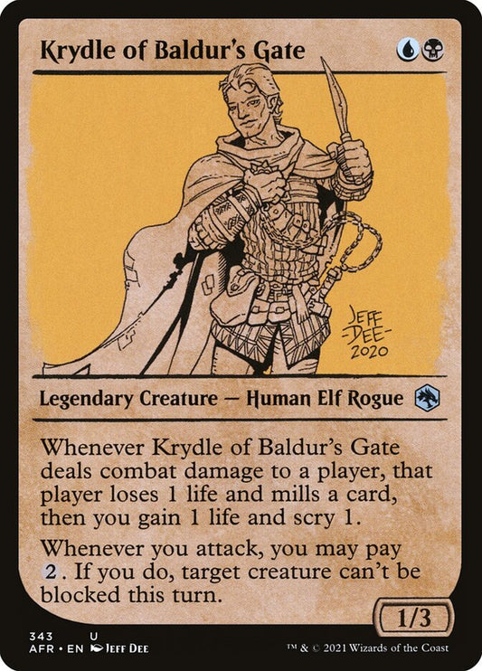 Krydle of Baldur's Gate Showcase Foil