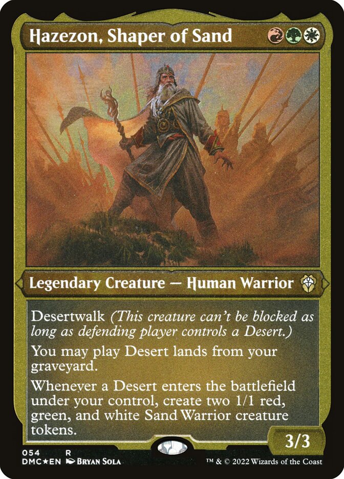 Hazezon, Shaper of Sand Etched Foil