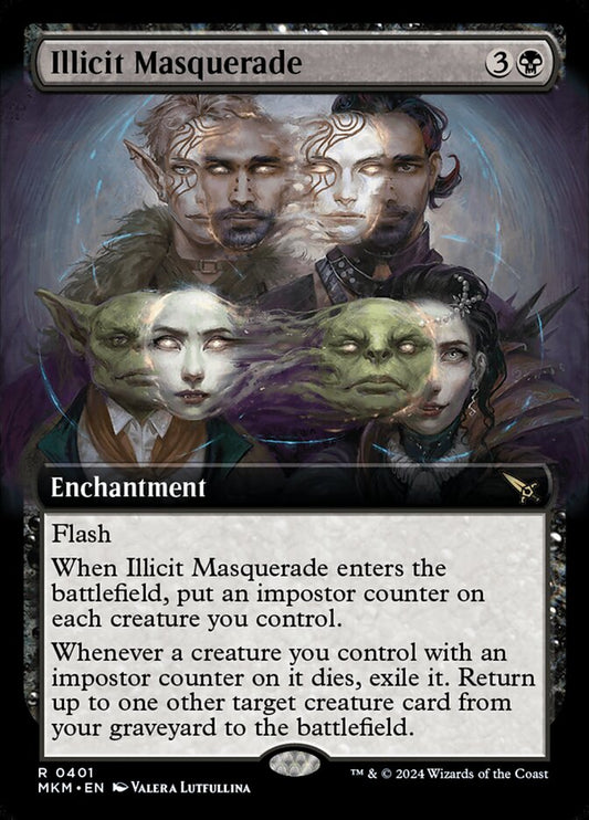 Illicit Masquerade Extended Art Foil