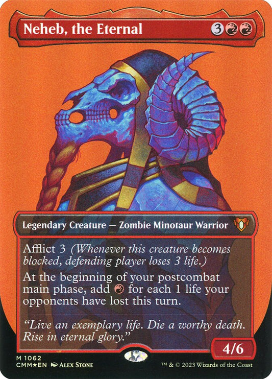 Neheb, the Eternal Showcase Textured Foil