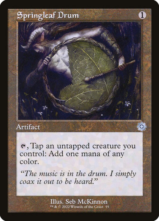 Springleaf Drum Retro Frame Foil