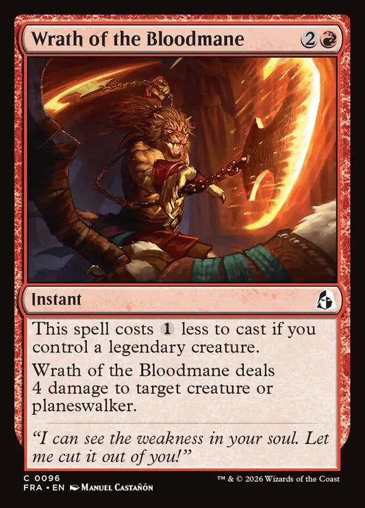 Wrath of the Bloodmane Foil