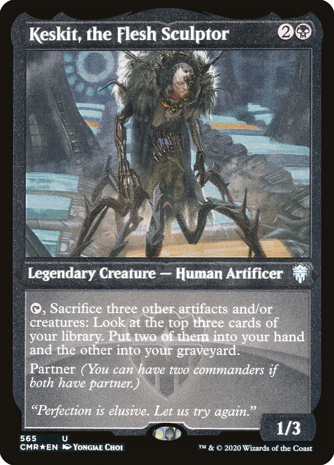 Keskit, the Flesh Sculptor Etched Foil