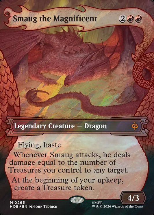 Smaug the Magnificent Dragon Frame Surge Foil