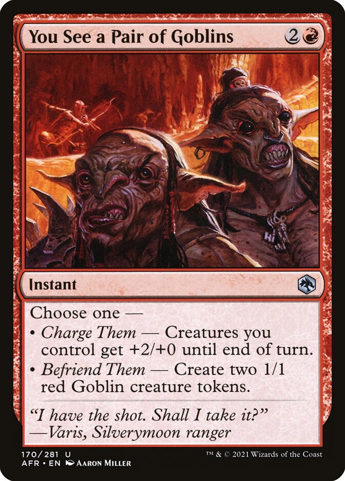 You See a Pair of Goblins Foil