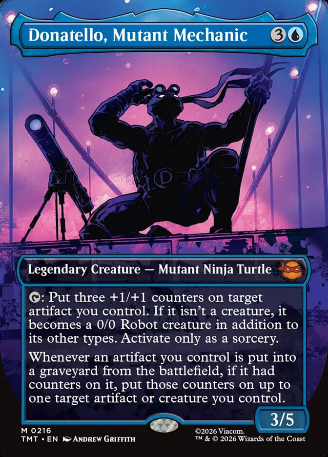 Donatello, Mutant Mechanic Borderless Silhouette Foil