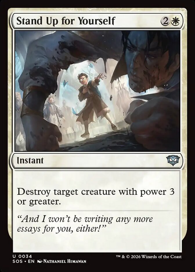 Stand Up for Yourself Foil