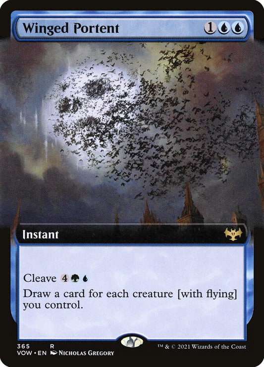 Winged Portent Extended Art