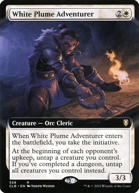 White Plume Adventurer Extended Art Foil