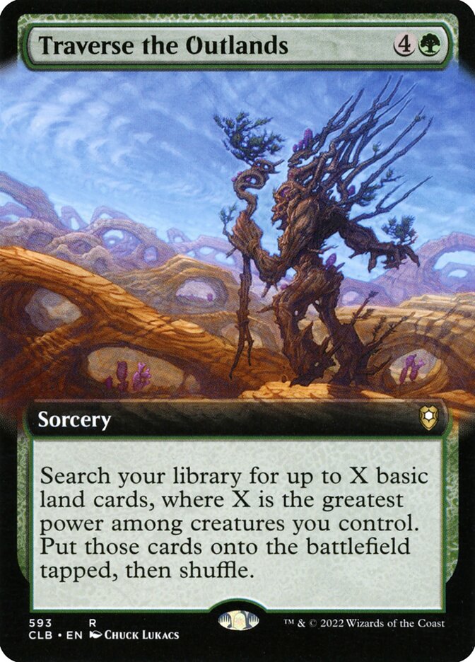 Traverse the Outlands Extended Art Foil