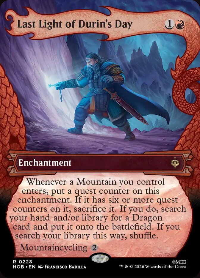Last Light of Durin's Day Dragon Frame
