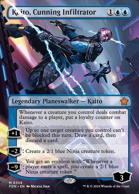 Kaito, Cunning Infiltrator Borderless Foil