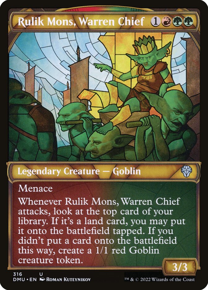 Rulik Mons, Warren Chief Showcase Foil