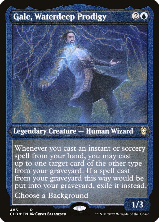 Gale, Waterdeep Prodigy Etched Foil