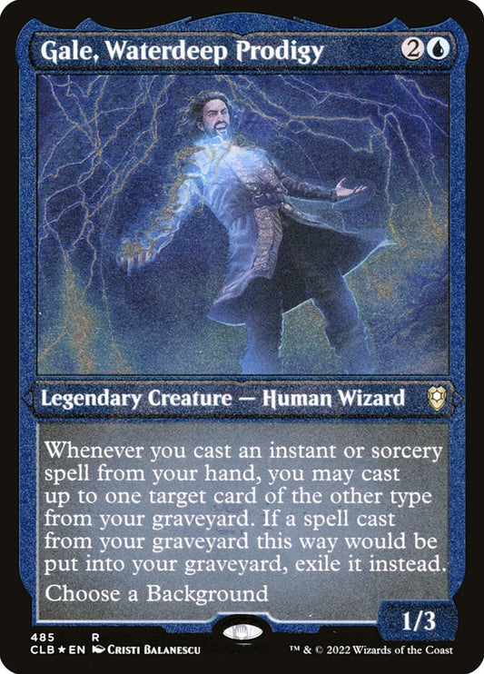 Gale, Waterdeep Prodigy Etched Foil