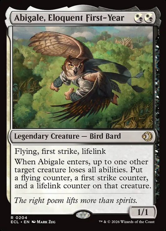 Abigale, Eloquent First-Year Foil
