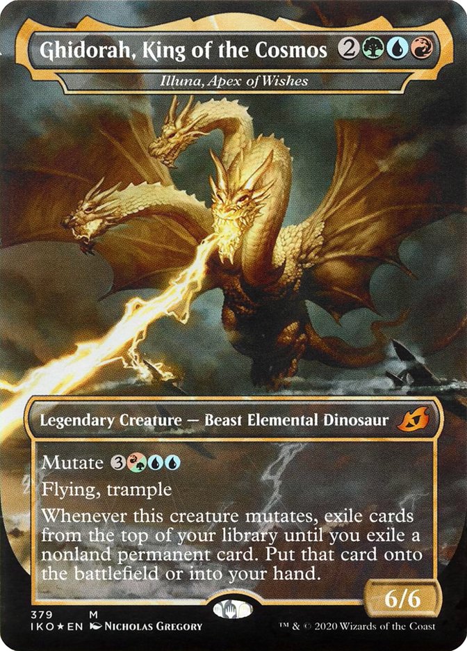 Illuna, Apex of Wishes Ghidorah, King of the Cosmos Borderless (Godzilla Series)