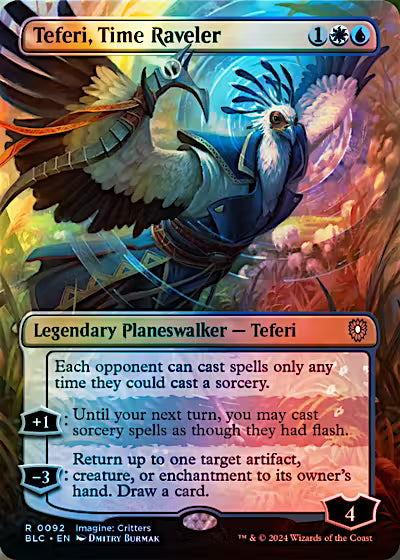 Teferi, Time Raveler Borderless Foil