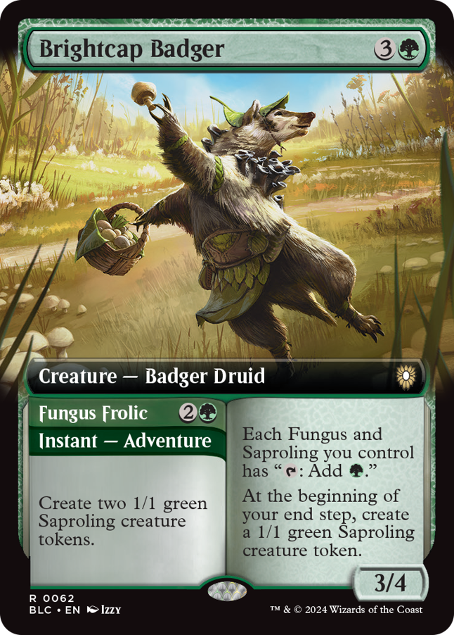 Brightcap Badger // Fungus Frolic Extended Art