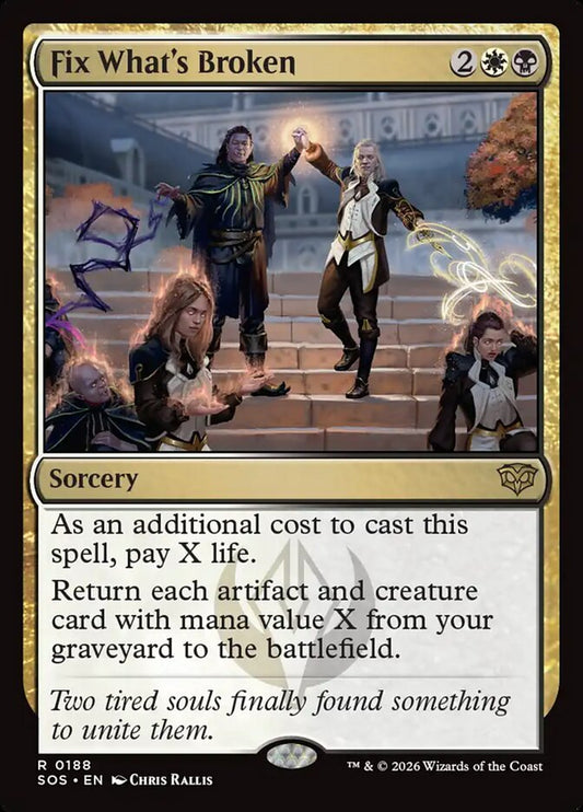 Fix What's Broken Foil