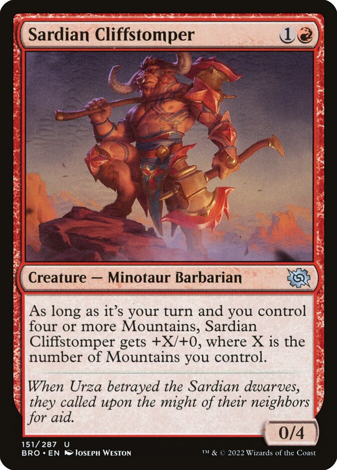 Sardian Cliffstomper Foil