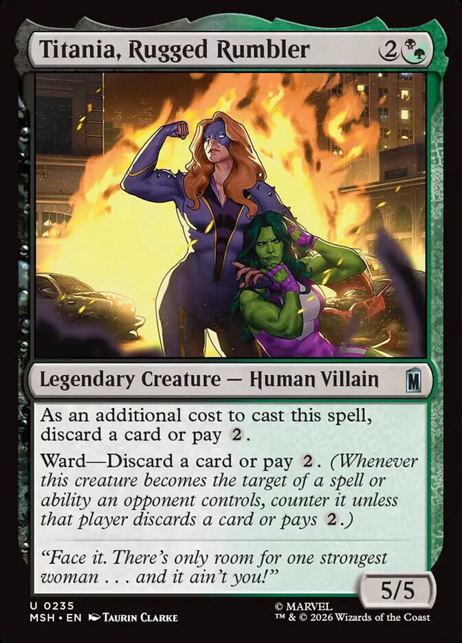 Titania, Rugged Rumbler Foil
