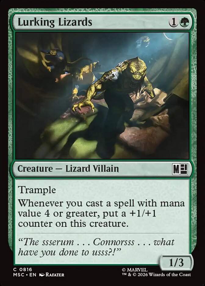 Lurking Lizards Foil