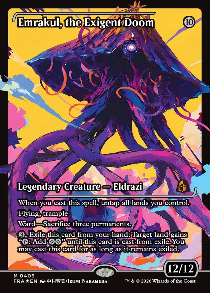 Emrakul, the Exigent Doom Japan Showcase Foil