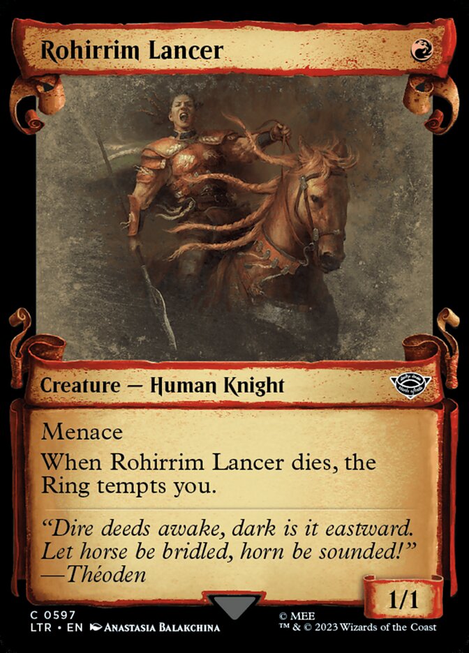 Rohirrim Lancer Showcase Silver Foil