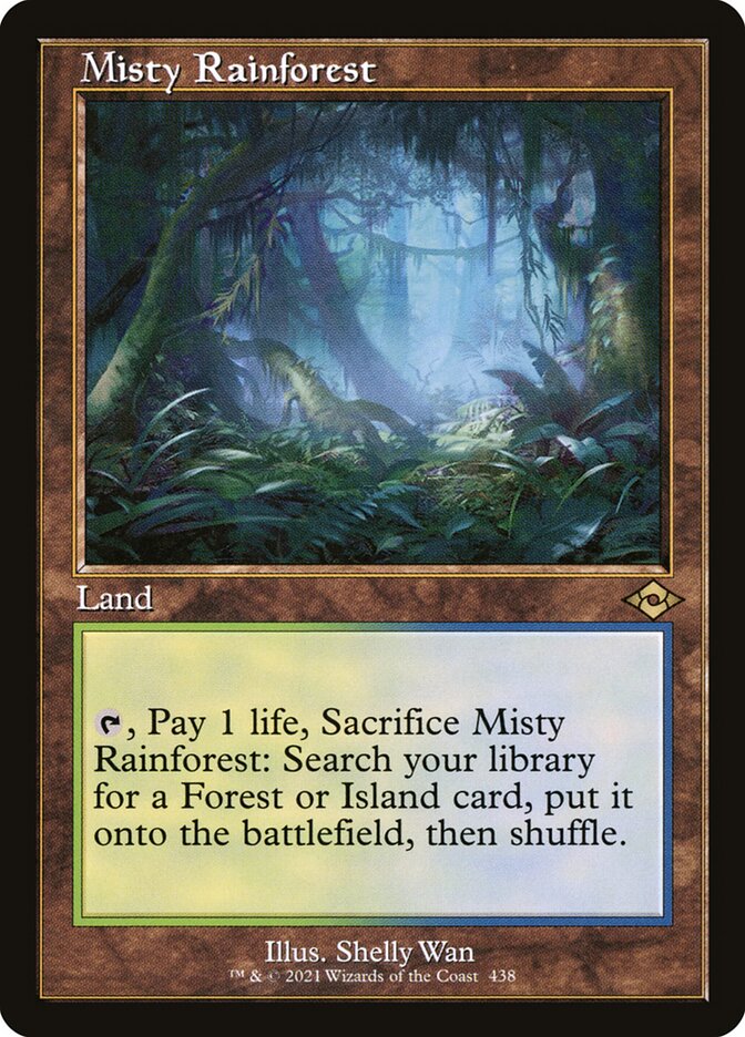 Misty Rainforest Old Frame