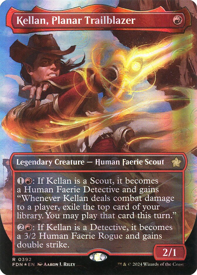Kellan, Planar Trailblazer Borderless Mana Foil