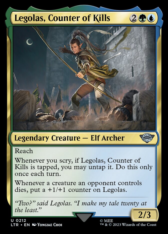 Legolas, Counter of Kills Foil