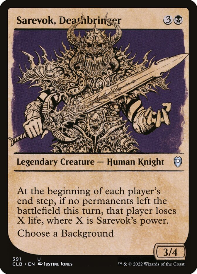 Sarevok, Deathbringer Showcase Foil