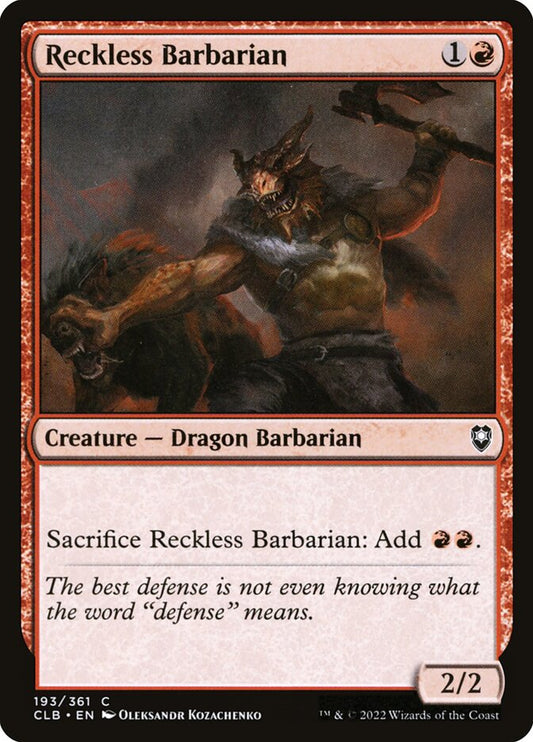 Reckless Barbarian Foil