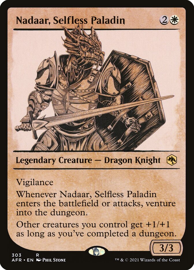 Nadaar, Selfless Paladin Showcase Foil
