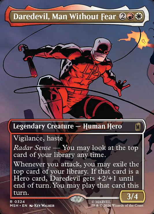 Daredevil, Man Without Fear Borderless Scene Foil
