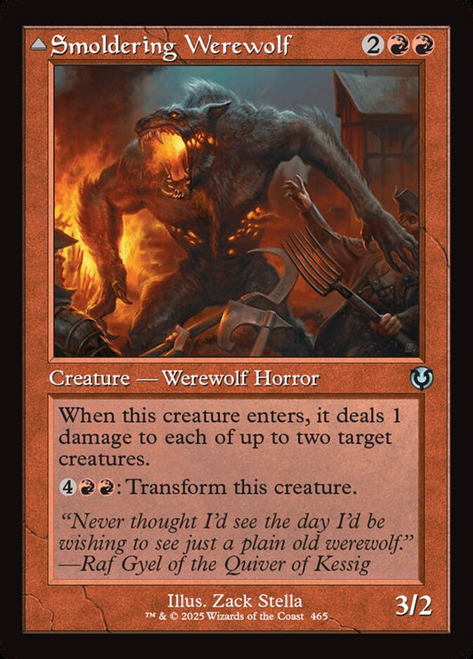 Smoldering Werewolf // Erupting Dreadwolf Retroframe Foil