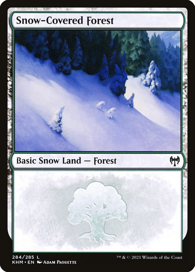 Snow-Covered Forest Foil