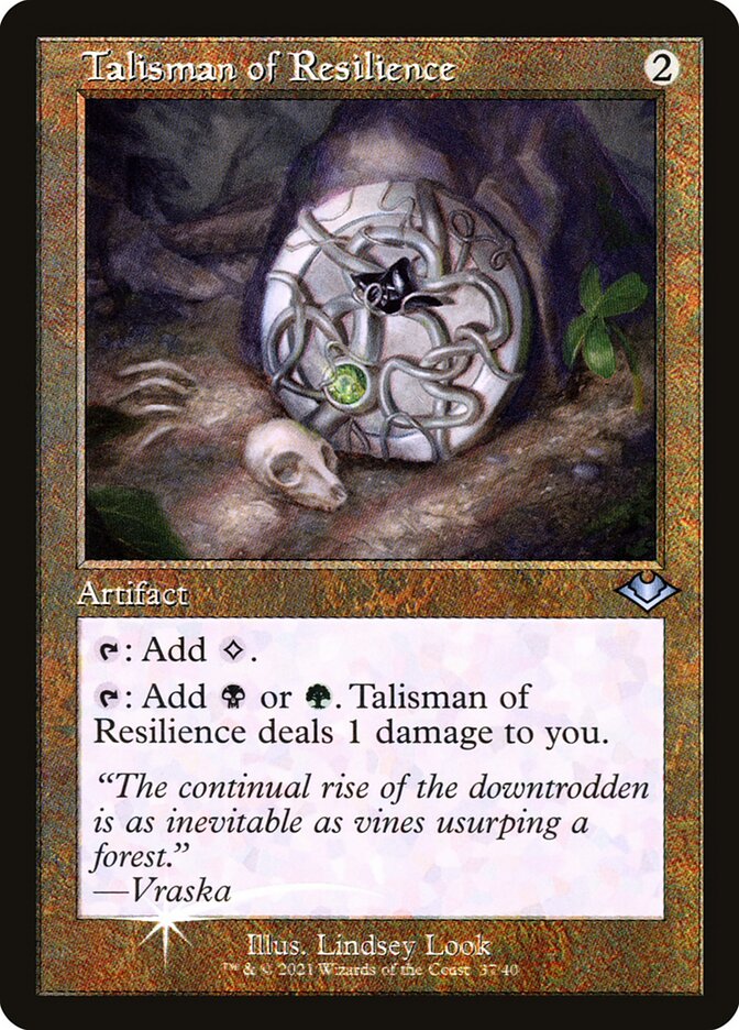 Talisman of Resilience Etched Foil