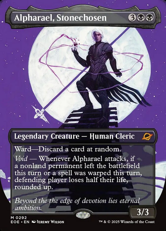 Alpharael, Stonechosen Borderless Foil