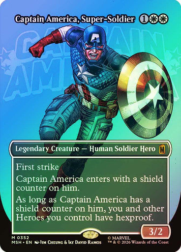 Captain America, Super-Soldier Borderless Logo Foil