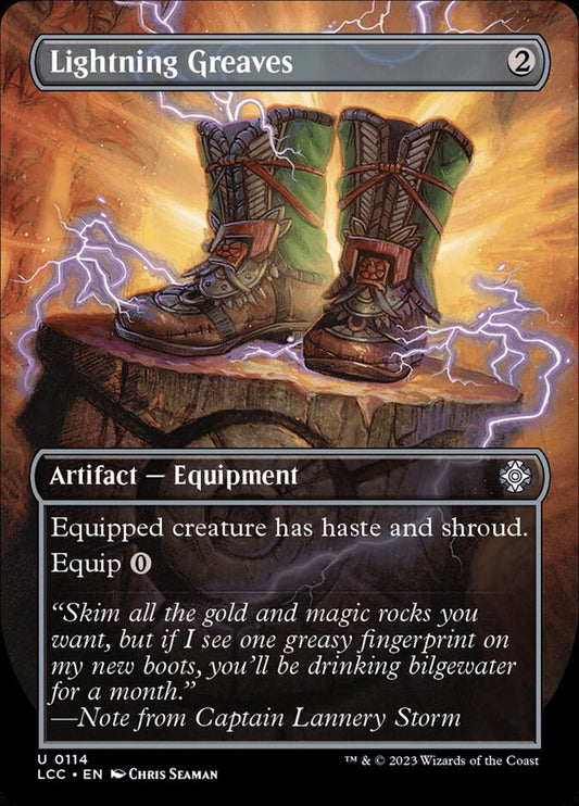 Lightning Greaves Borderless Foil