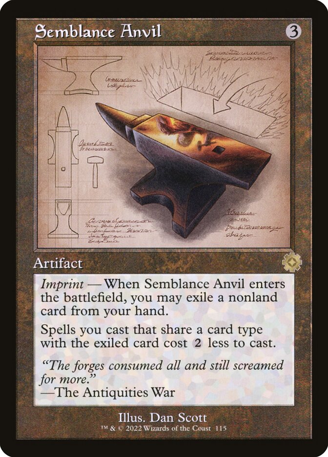 Semblance Anvil Retro Frame Foil